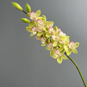 78cm 15-Head Real Touch Cymbidium Artificial Flowers, Wedding Floral Arrangement Supplies, Home Decor - Image 5