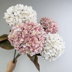 66cm Autumn Color Silk Artificial Hydrangea Flower - Image 1