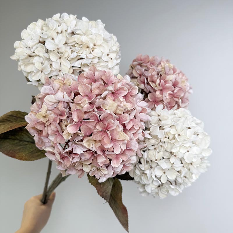66cm Autumn Color Silk Artificial Hydrangea Flower