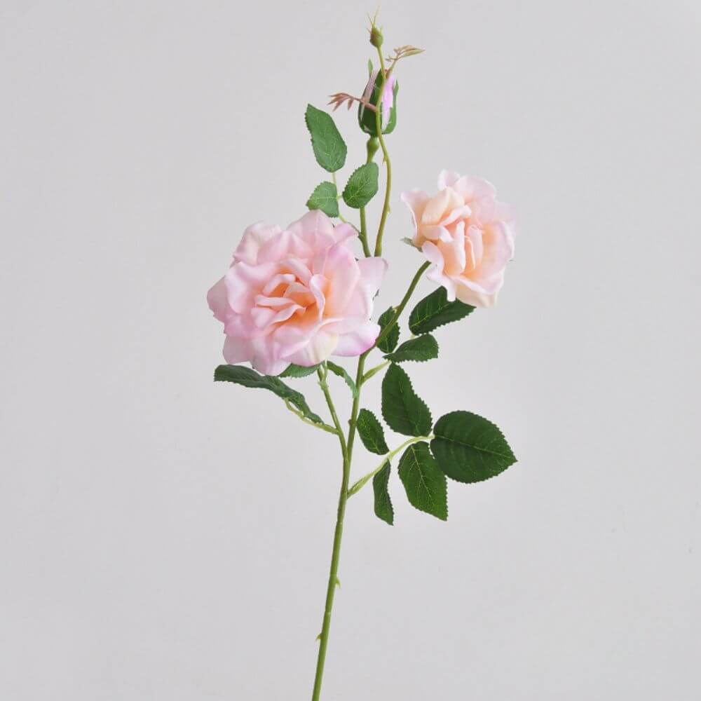70cm 3-Head Real Touch Artificial Rose Flower