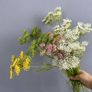 81cm 5-Head Artificial Dill Wildflower Branch - Image 1