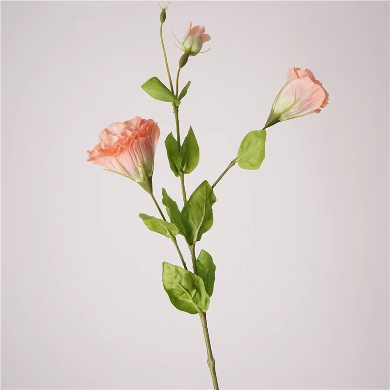 70cm 3-Head Real Touch Artificial Lisianthus