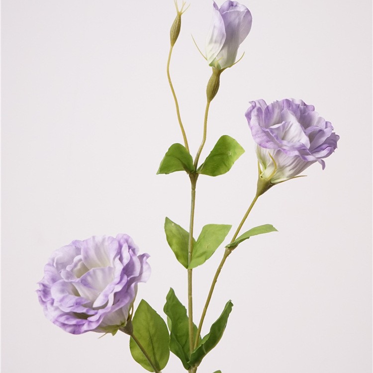 70cm 3-Head Real Touch Artificial Lisianthus