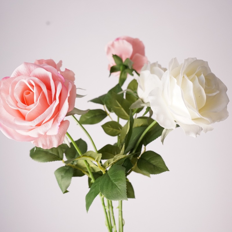 65cm Real Touch Artificial Rose Flower